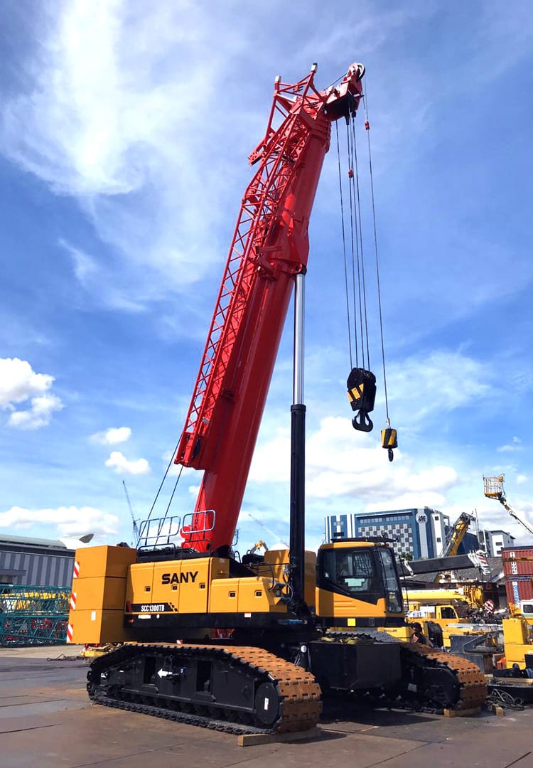 SANY SCC1300TB, 130 Ton Telescopic Crawler Crane - Singapore Used